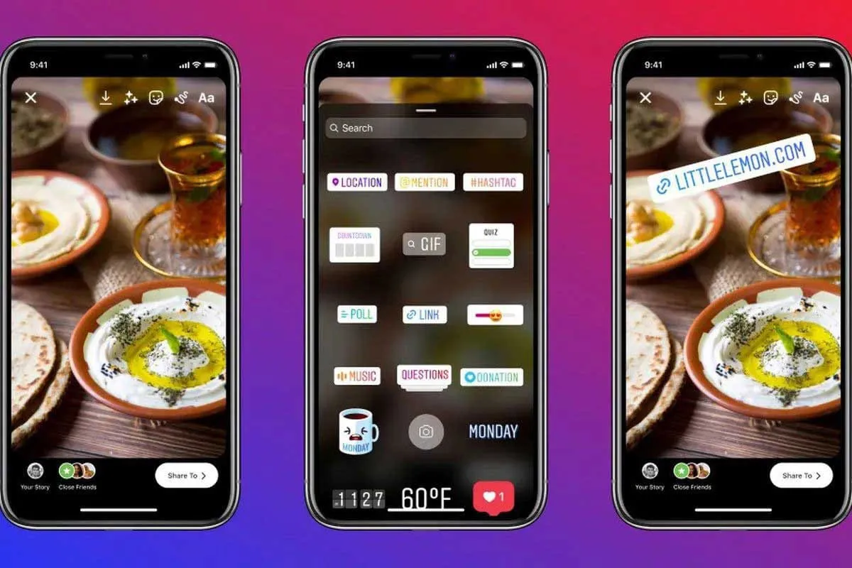 Instagram link sticker replacing the Story swipe up function