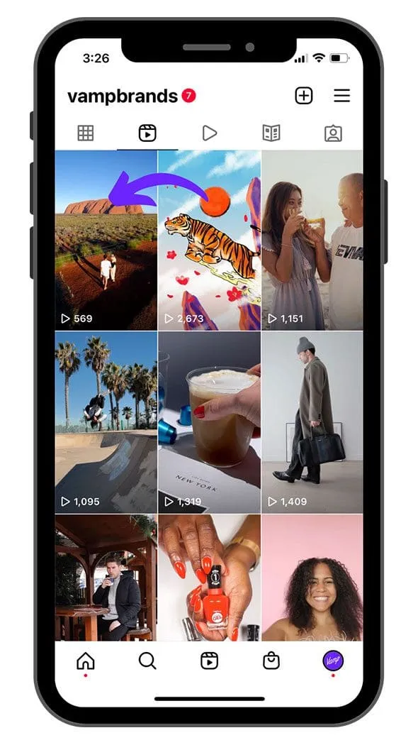 Boost Post option in the Instagram app