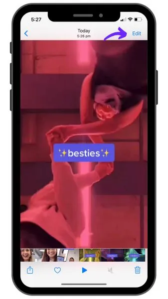 Using the Crop tool to trim the corner watermark out of frame