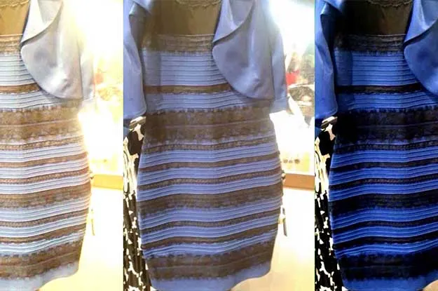 THE dress blue and black or white and gold