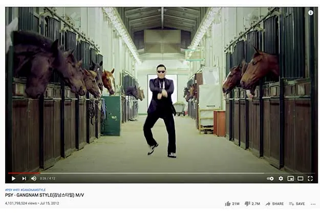 Gangnam Style viral dance moment