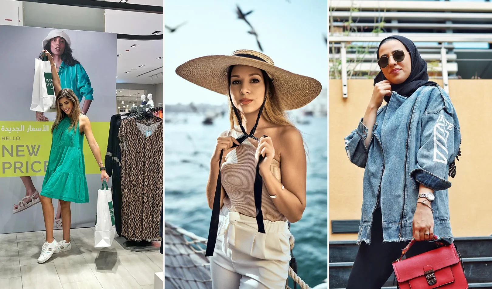 Creator content from @danahalabii for M&S, @beeoncloud9 for Johnson & Johnson and @mawadda_tak for Raw Orange
