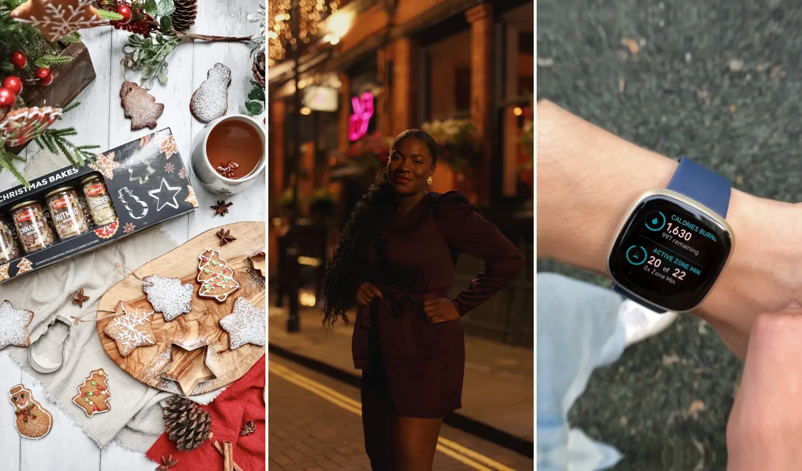 Creator content from @chloeandleox for Schwartz, @mimilabesa for Ted Baker and @demi.bars for Fitbit