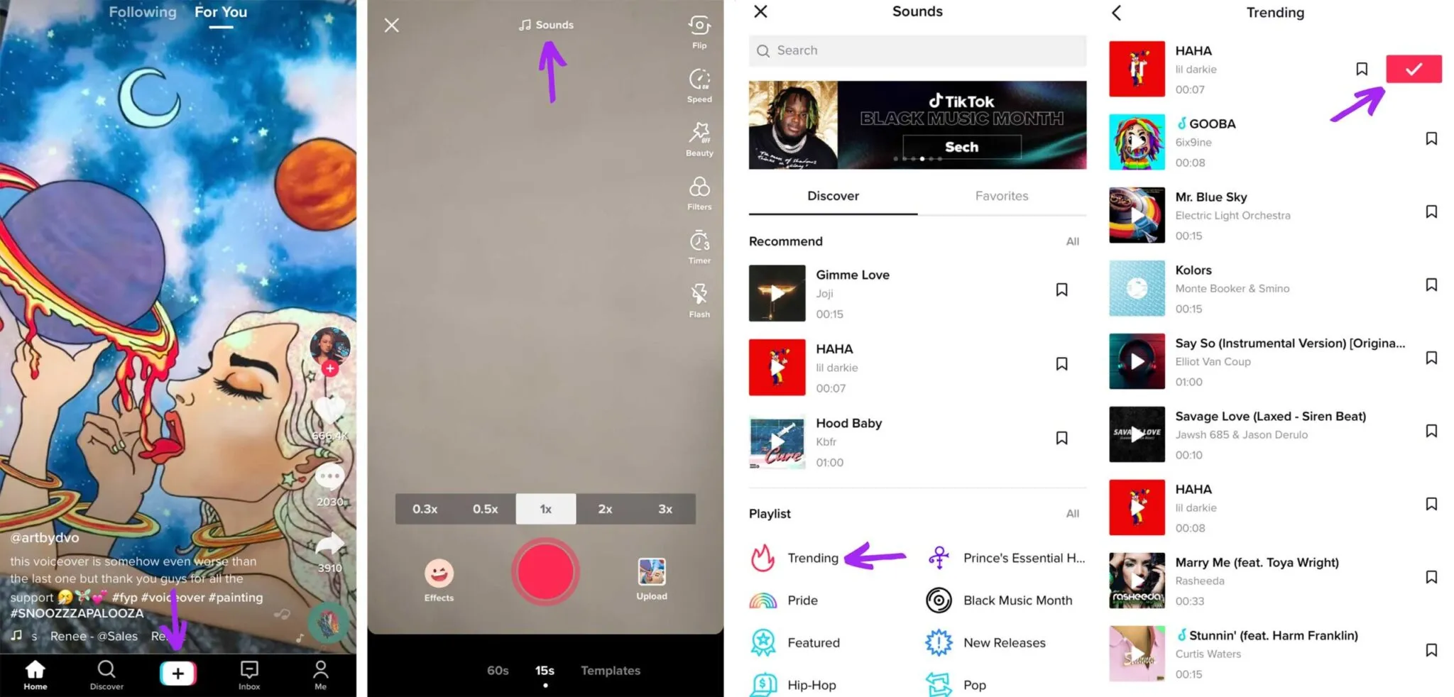 How to use songs and sounds and join challenges on TikTok