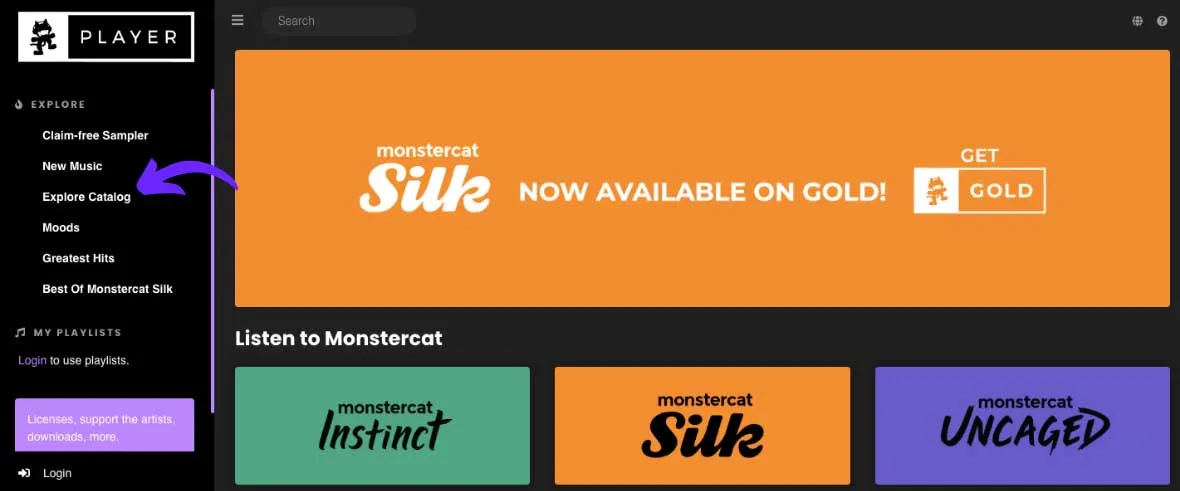 Monstercat royalty-free music catalogue for creators