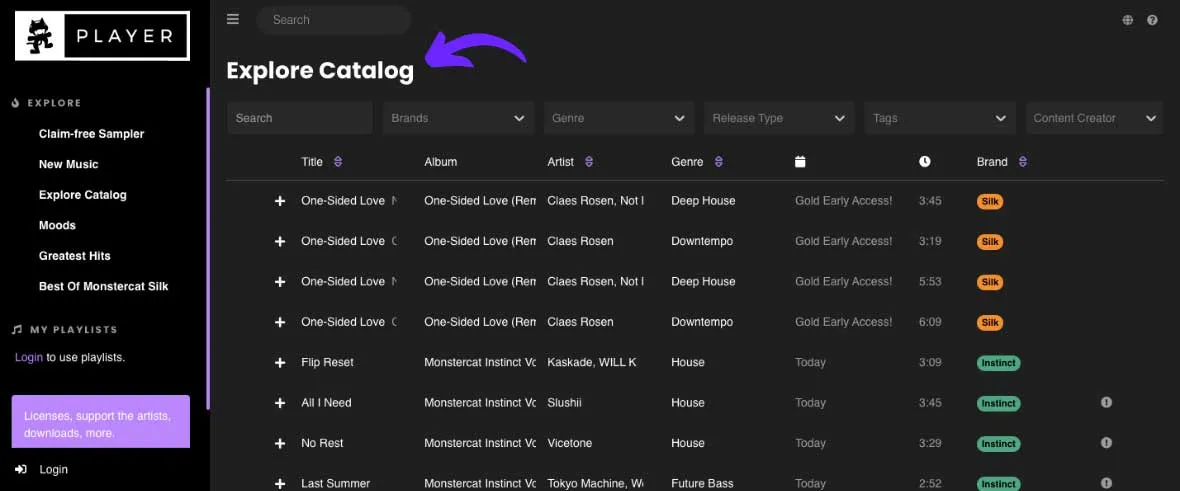 Monstercat licensing for commercial use