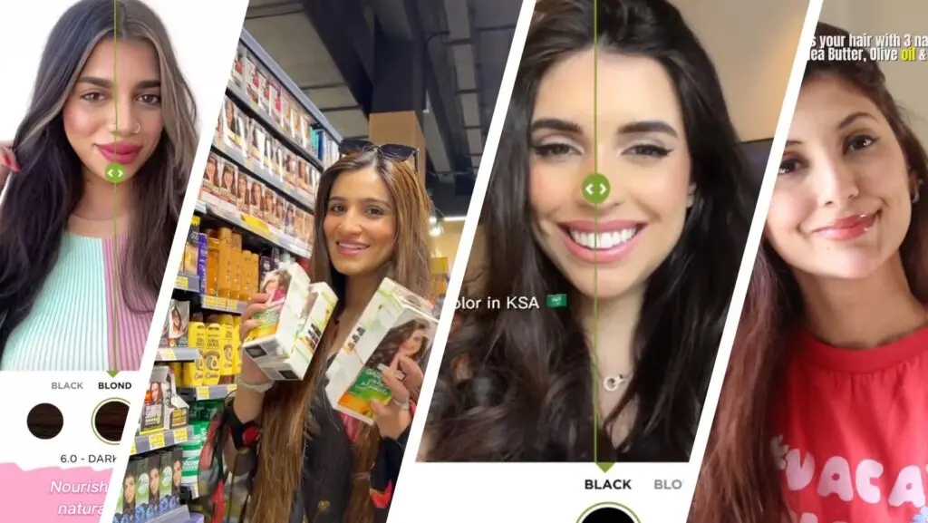 Garnier creator content collage