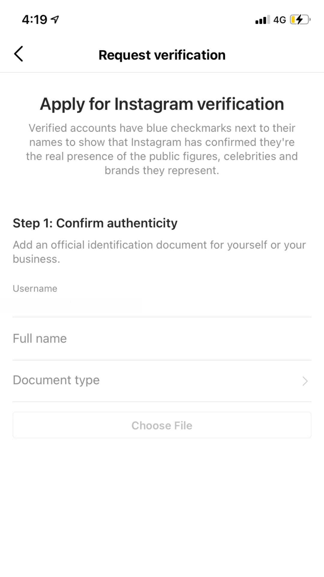 How to get a blue tick on Instagram