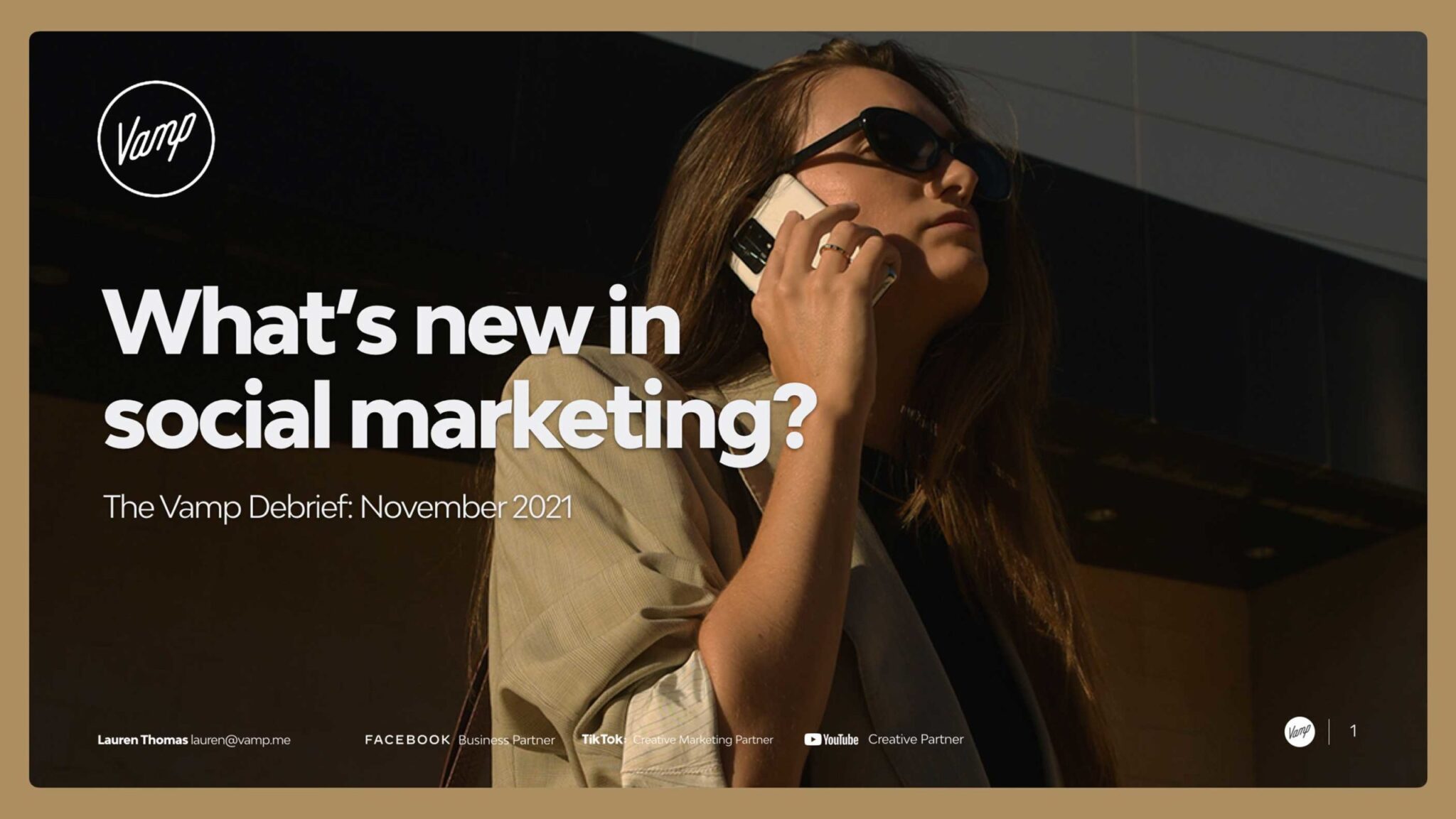 The Vamp Debrief What's new in social marketing this November?