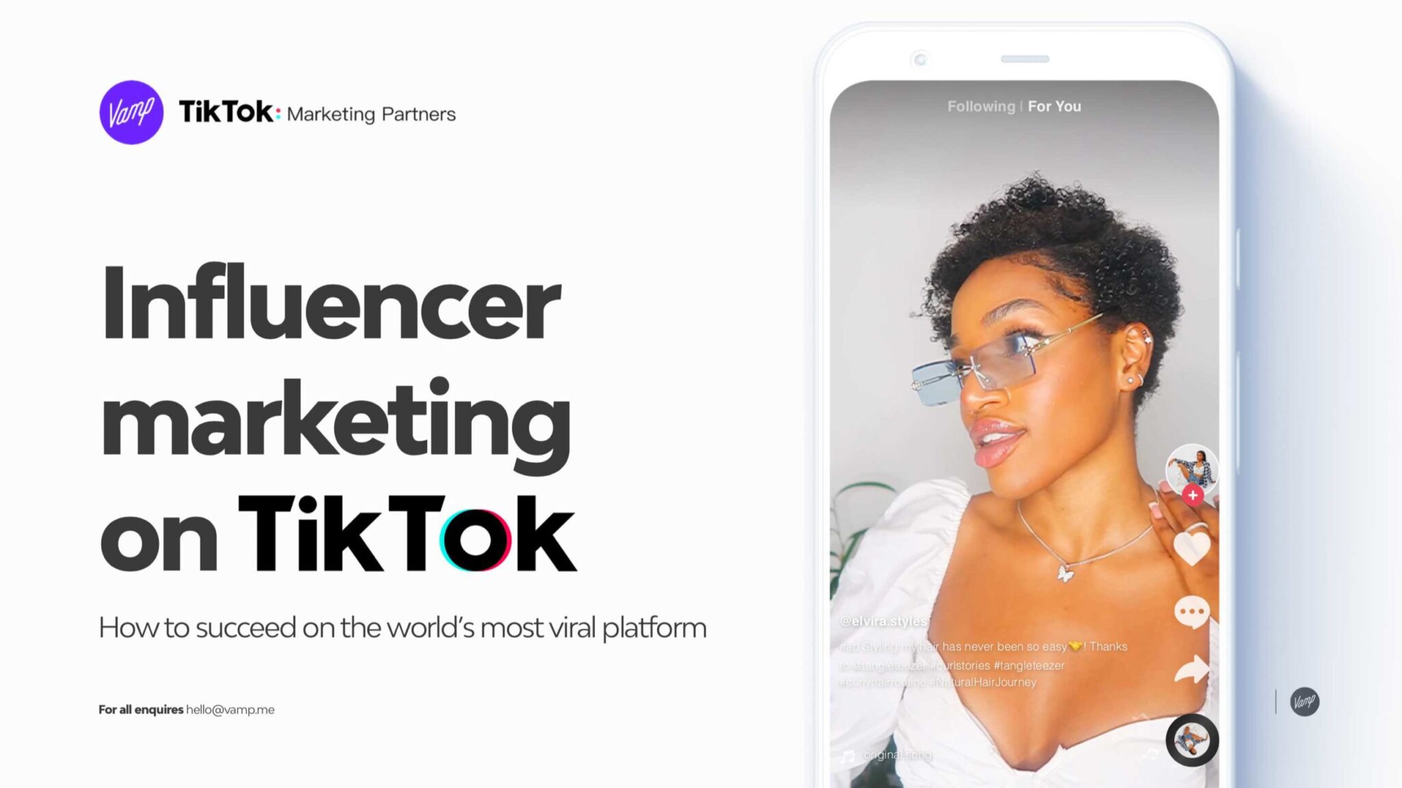 Download Vamps free Influencer marketing on TikTok guide
