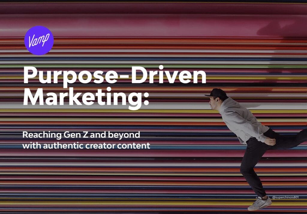 purpose driven marketing report title slide