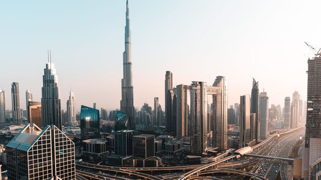dubai skyline with berj khalifa