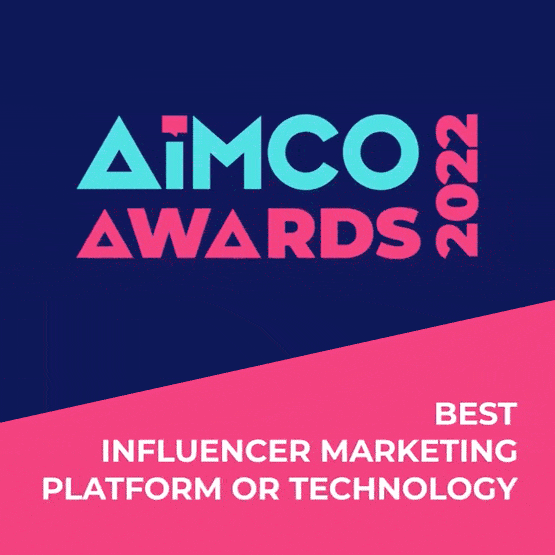 Vamp wins amico award. Best influencer marketing tech 2022.