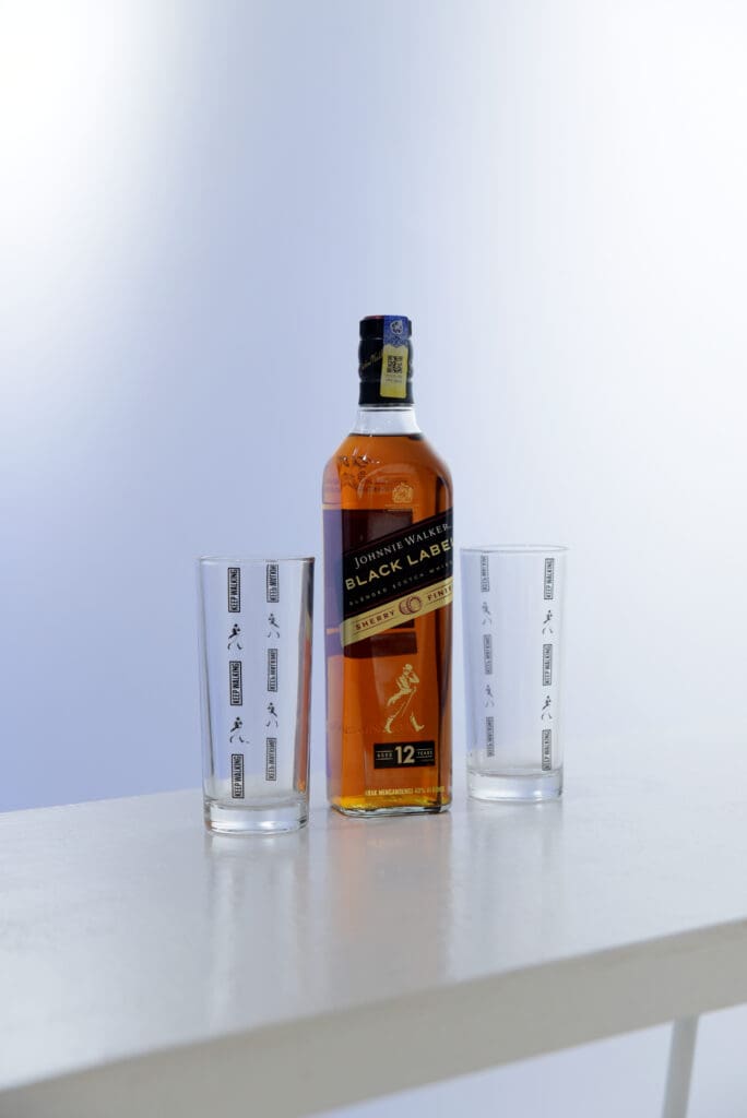 bottle of johnnie walker whisky 