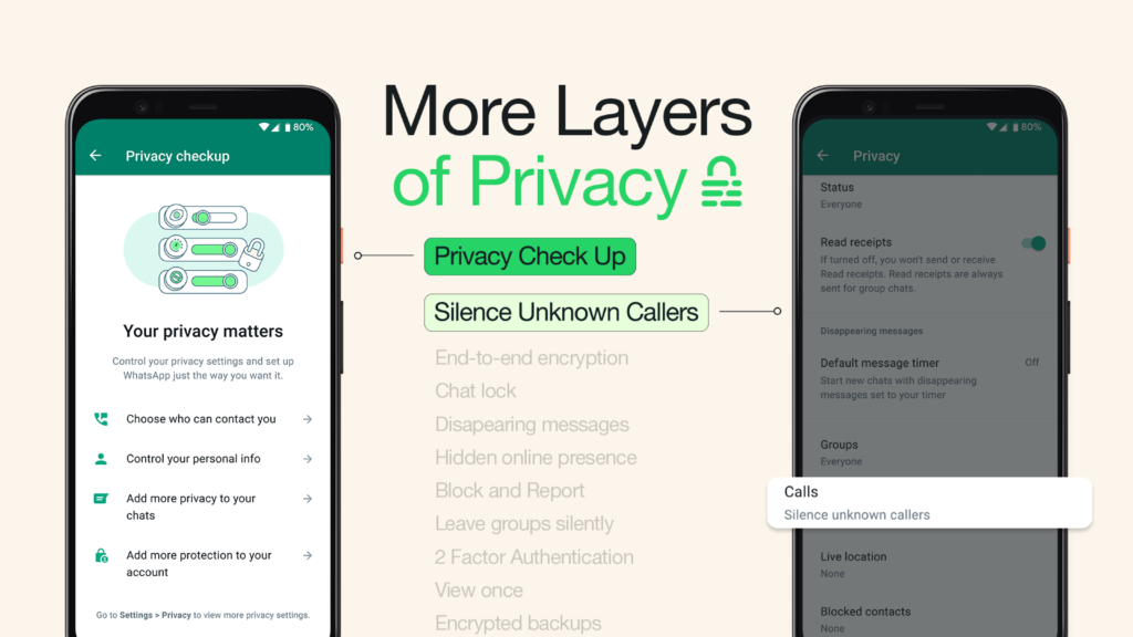 whatsapp safety features screenshot